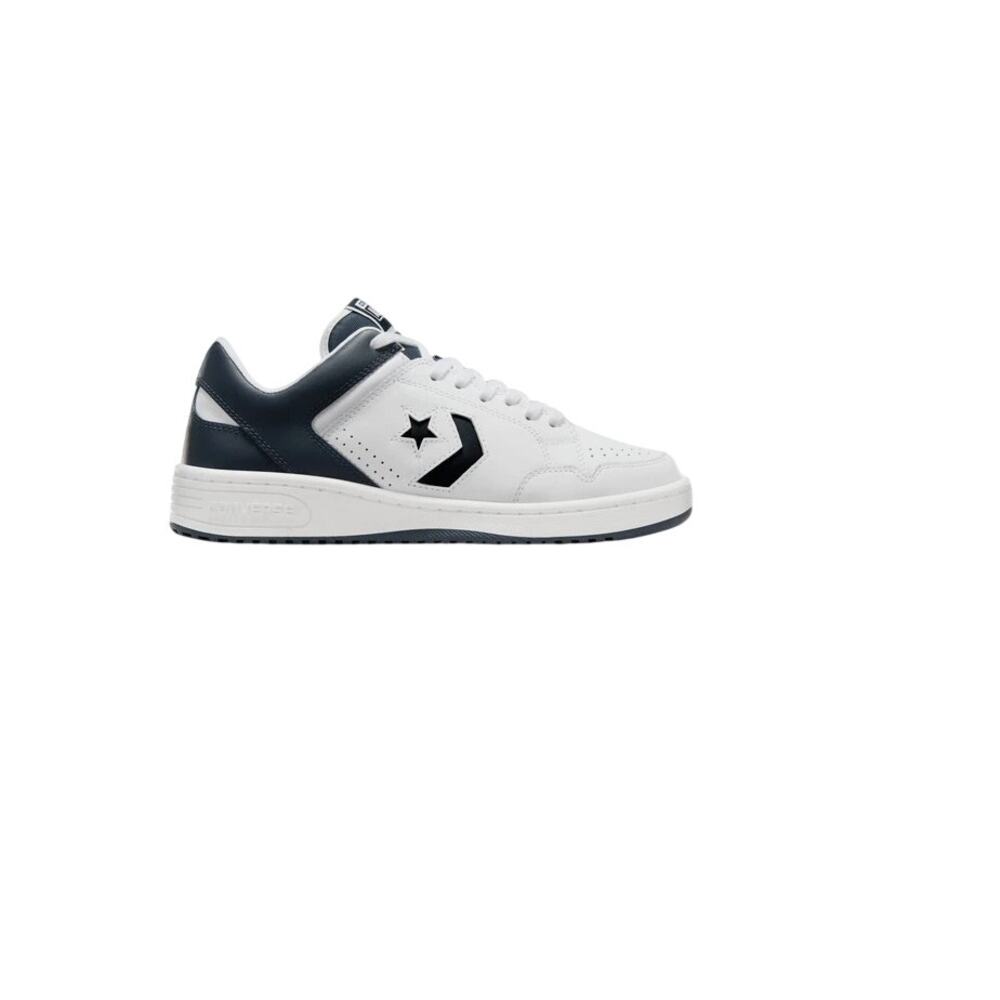 Converse Weapon Low Leather Sneakers Navy White Mens Size 9 Womens  10.5 nwob